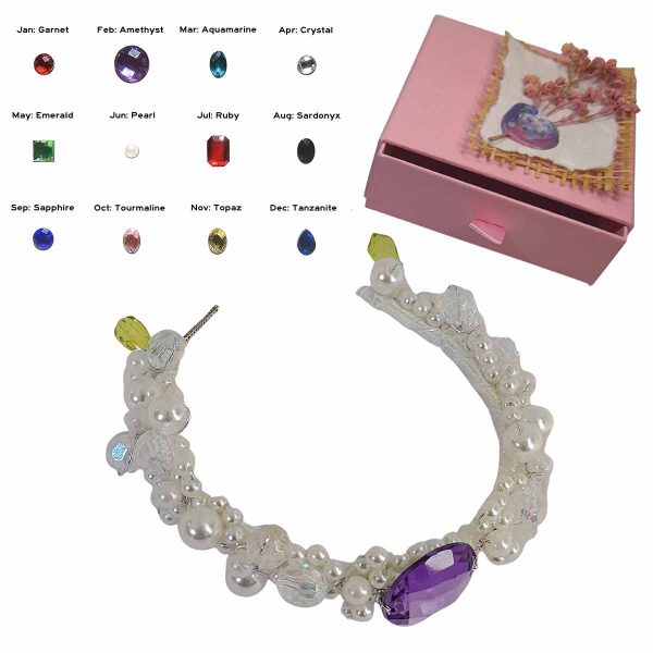 Amethyst Bracelet: February Birthstone Wristband - Image 5