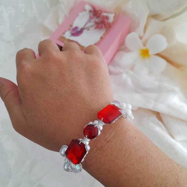 Ruby Bracelet: July Birthstone Wristband - Image 3