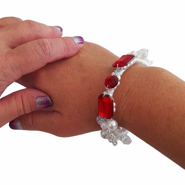 Ruby Bracelet: July Birthstone Wristband - Image 4