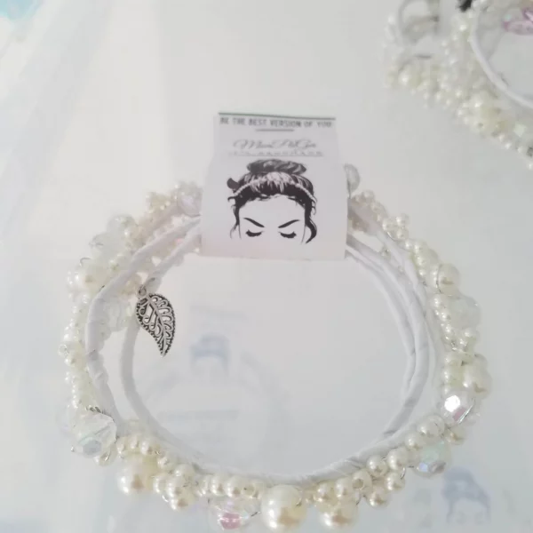 Pearl Headband: Bendable Headpiece for Bridal Parties and Casual Wear - Image 2