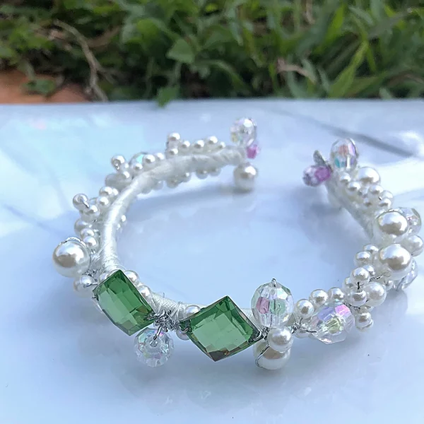 Emerald Bracelet: May Birthstone Wristband - Image 3